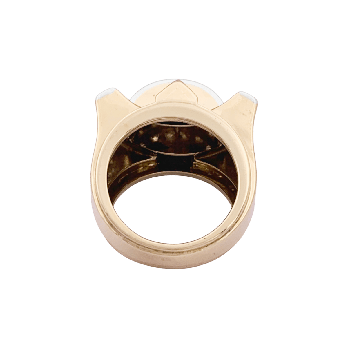 Bague Tank en or jaune et diamants - Castafiore