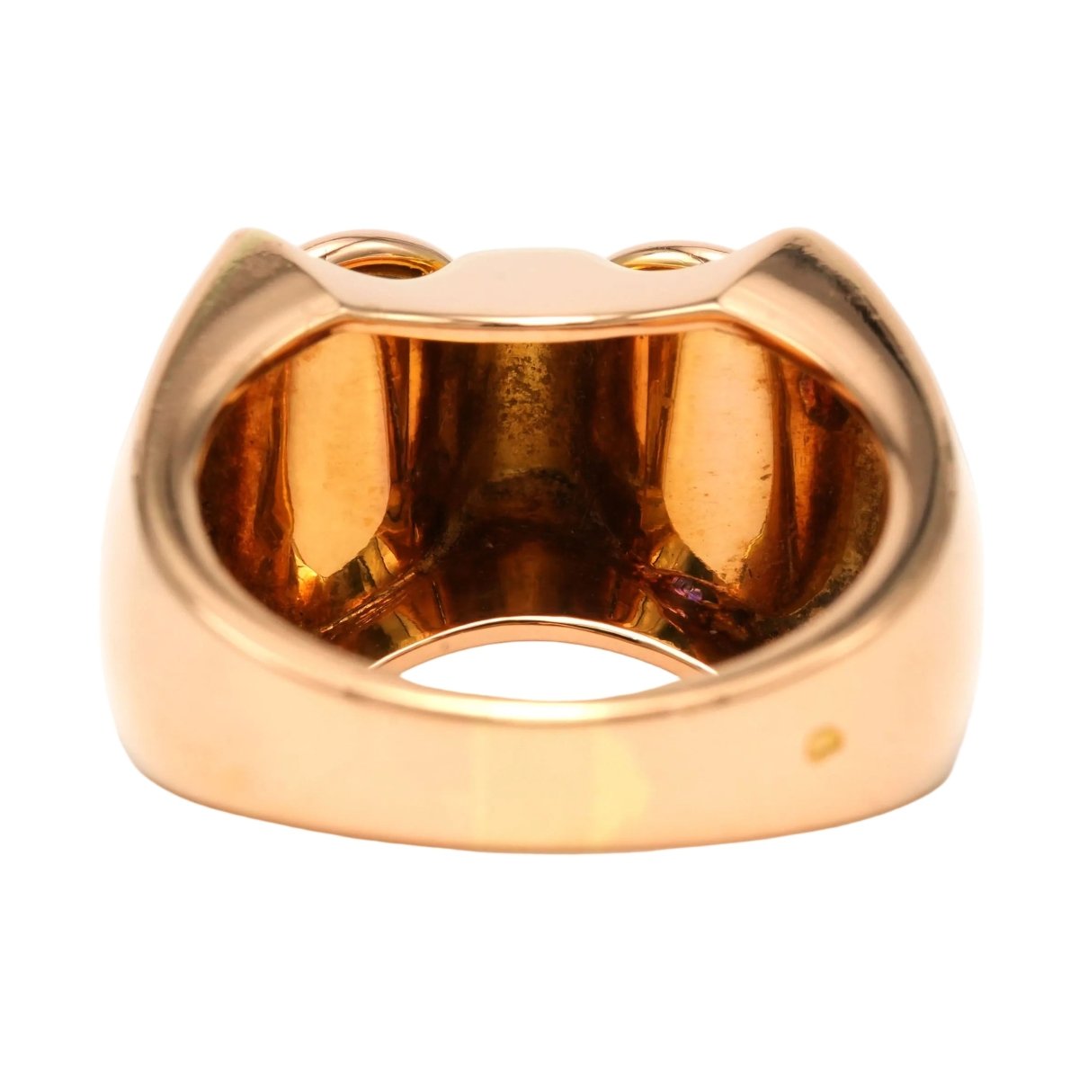 Bague Tank en or jaune et diamants - Castafiore
