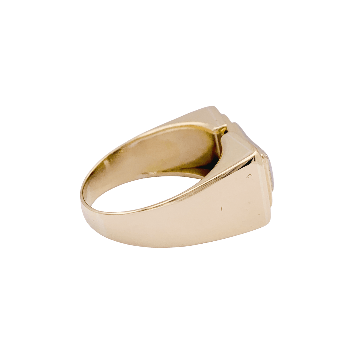 Bague Tank en or jaune, platine et diamants - Castafiore