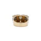 Bague Tank en or jaune, platine et diamants - Castafiore