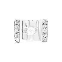 Bague Tank en or jaune, platine et diamants - Castafiore