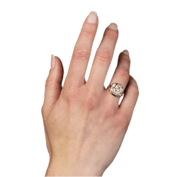 Bague Tank en or rose - Castafiore