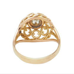 Bague Tank en or rose et diamant - Castafiore