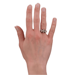 Bague Tank en or rose et diamants - Castafiore