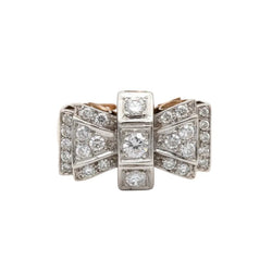 Bague Tank en or rose et diamants - Castafiore