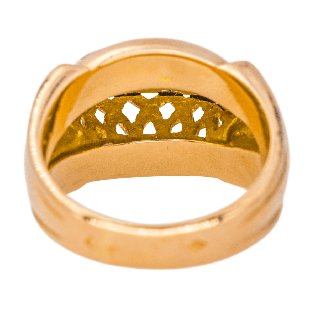 Bague Tank en or rose, platine et diamants - Castafiore