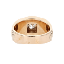 Bague Tank en or rose, platine et diamants - Castafiore