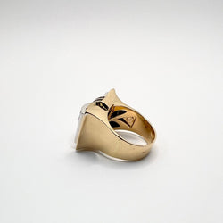 Bague Tank en or, saphirs et diamants - Castafiore