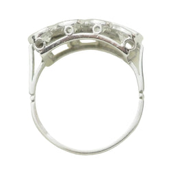 Bague Tank en platine et diamants - Castafiore