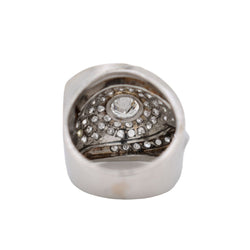 Bague Tank en platine et diamants - Castafiore