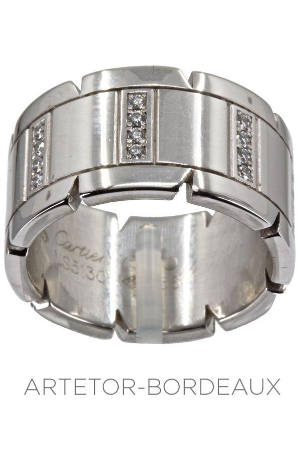 Bague Tank française signée Cartier - Castafiore