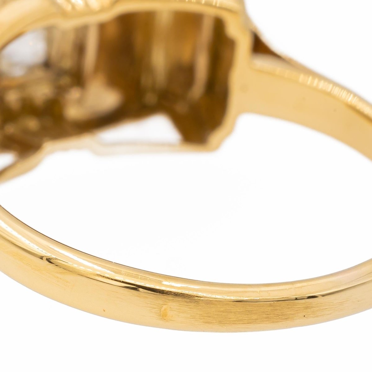 Bague Tank Or jaune Diamant - Castafiore