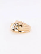 Bague tank or platine diamant taille ancienne 0.25ct - Castafiore