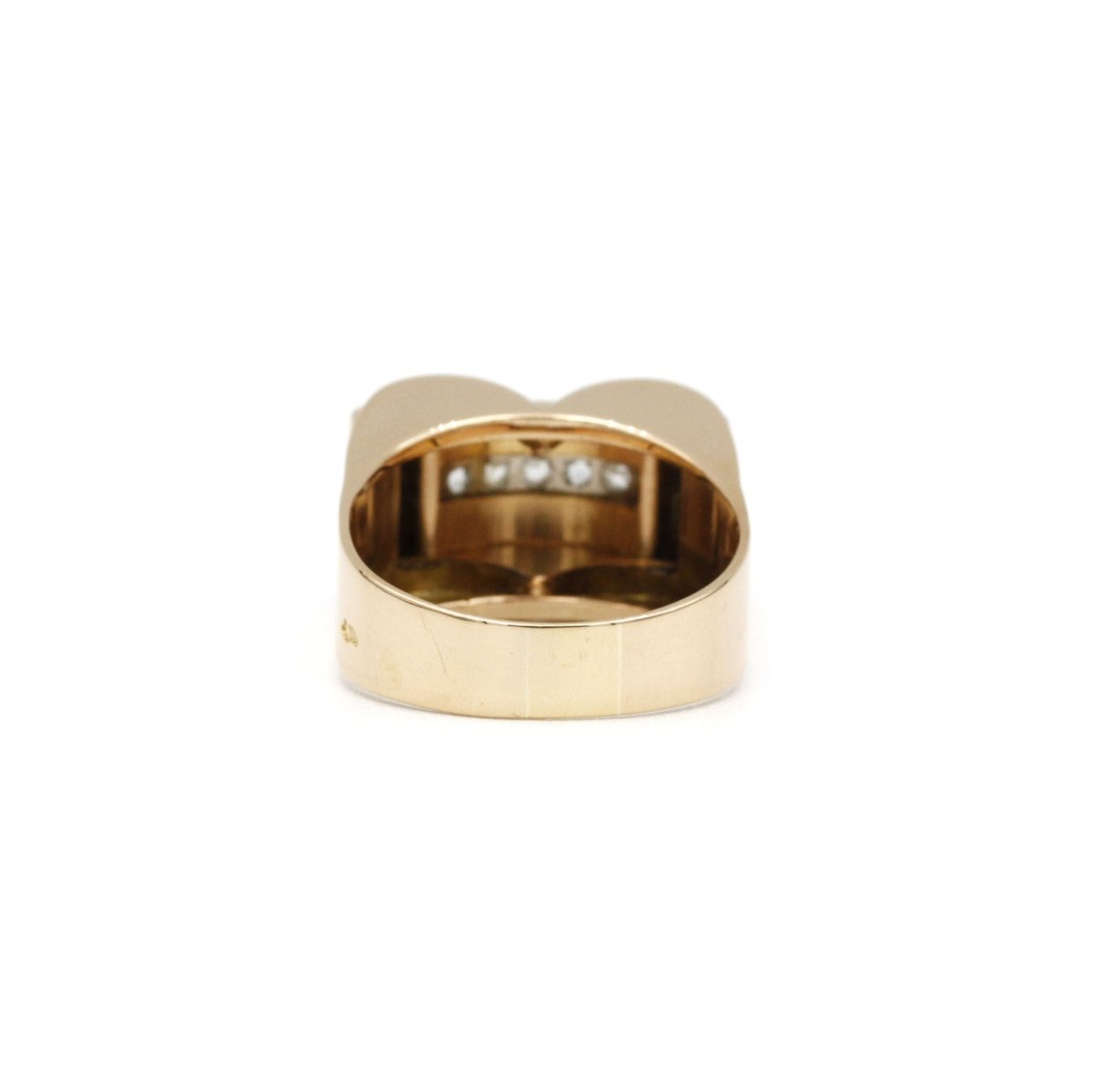 Bague TANK - Or, Platine & Diamants - Castafiore