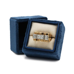 Bague Tank - Or, platine et diamants - Castafiore