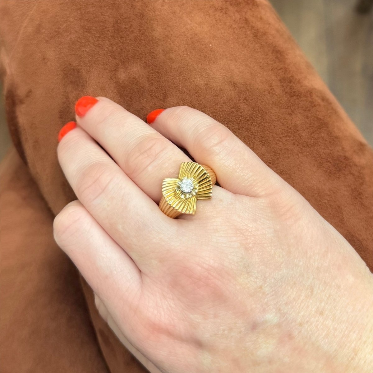 Bague tank papillon - Castafiore