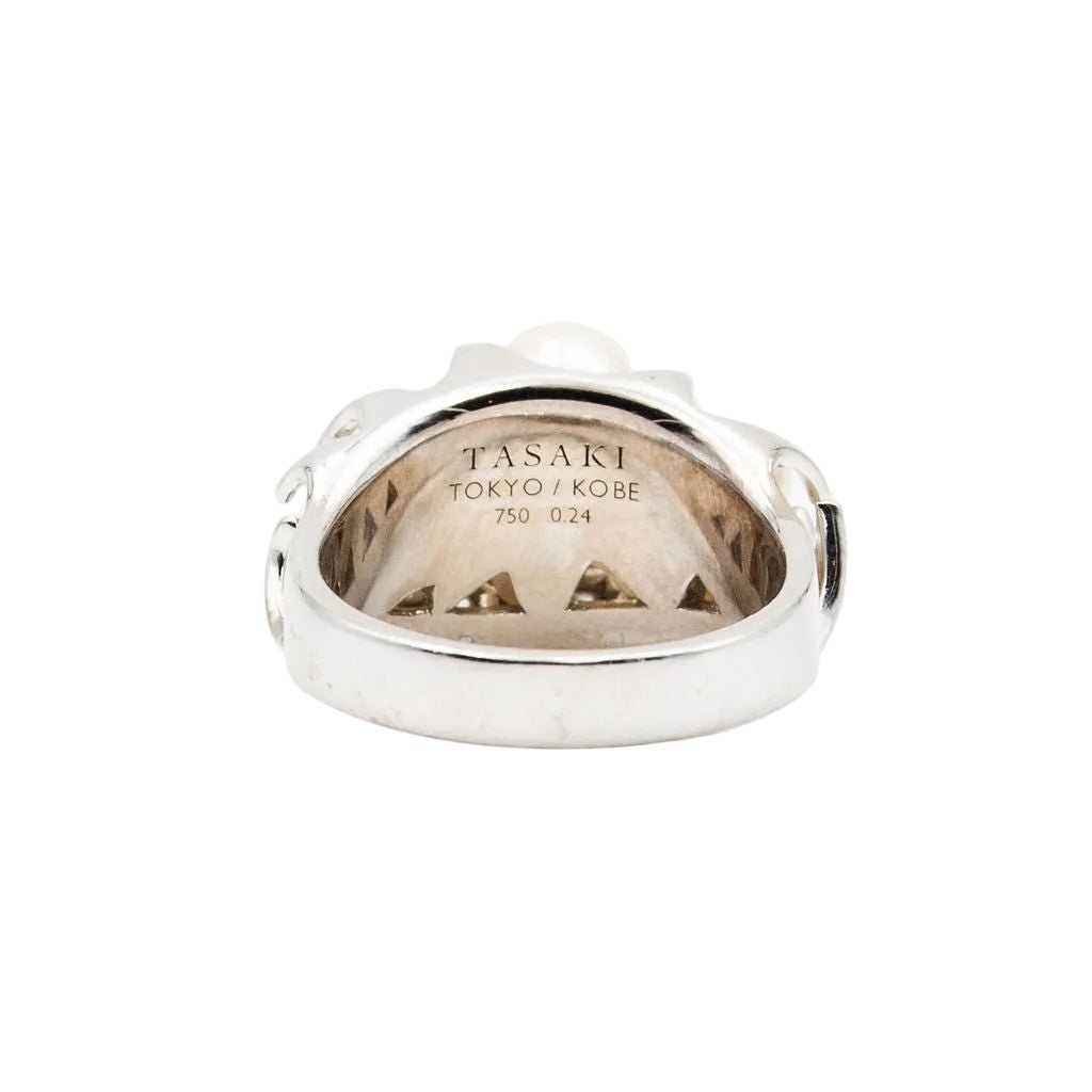 Bague TASAKI en or blanc, perles et diamants - Castafiore