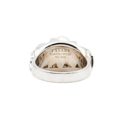 Bague TASAKI en or blanc, perles et diamants - Castafiore
