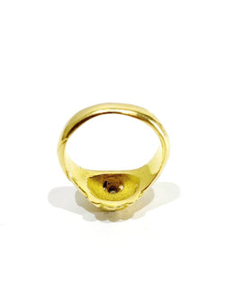 Bague tête de lion en or - Castafiore