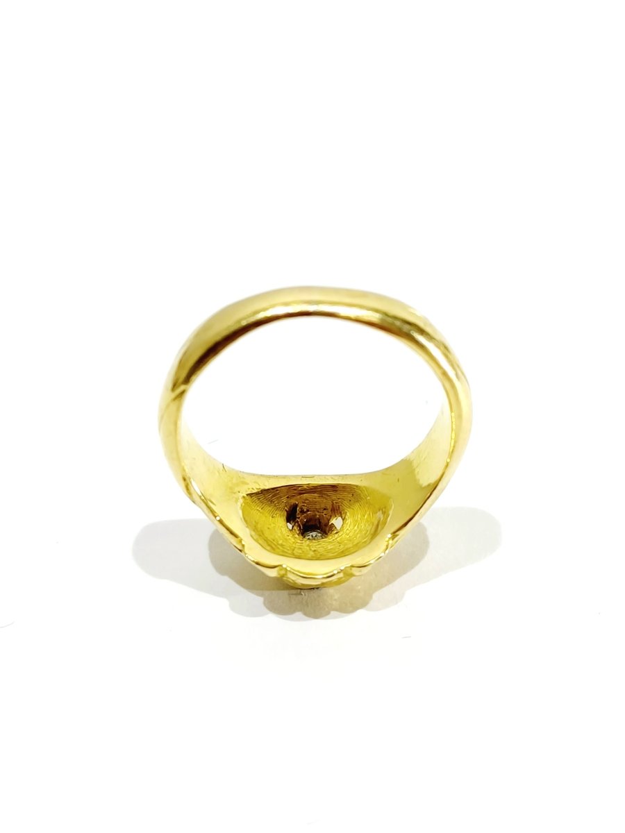 Bague tête de lion en or - Castafiore