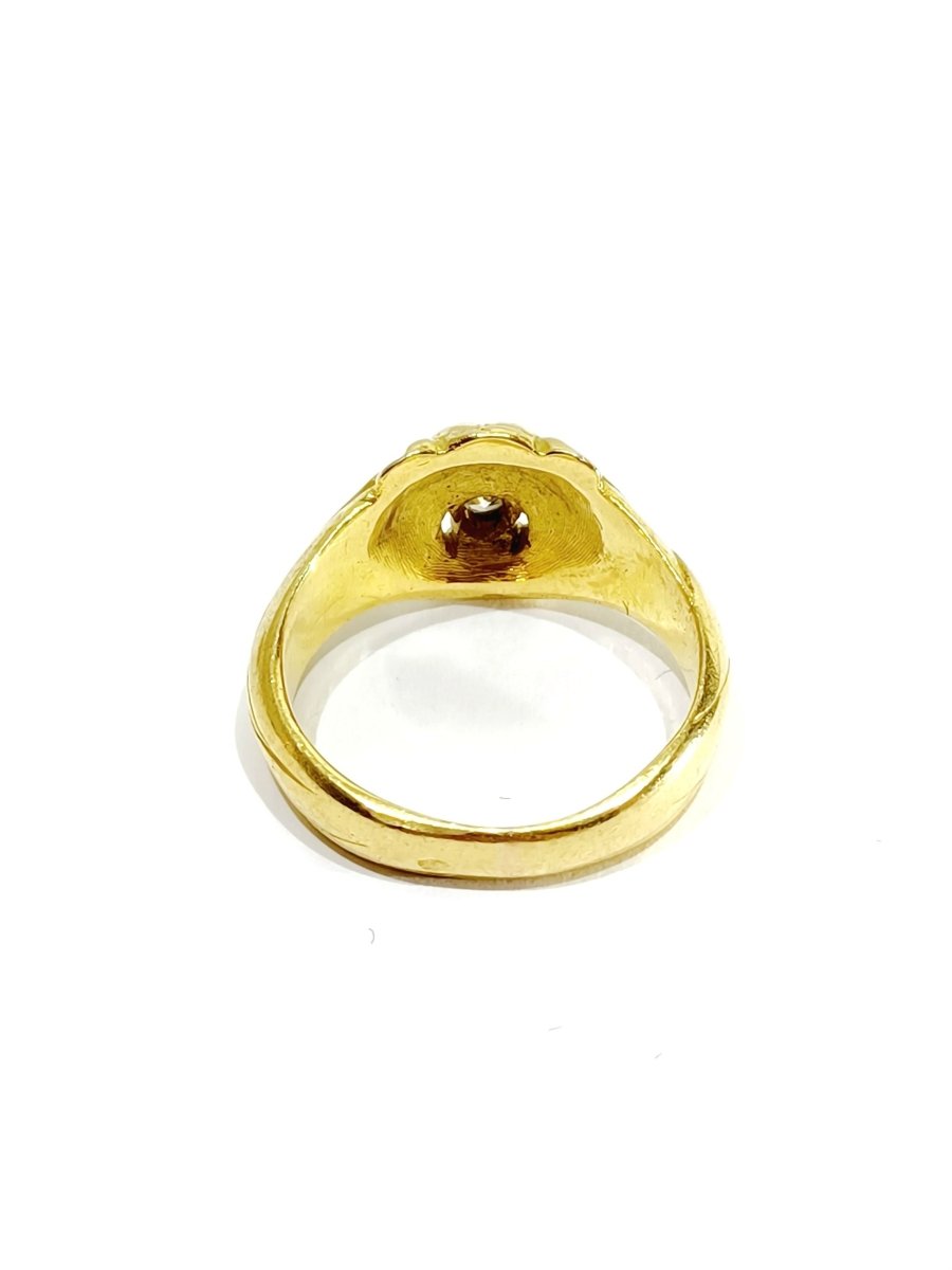 Bague tête de lion en or - Castafiore