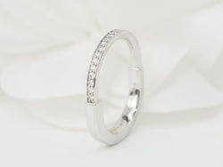 Bague Tiffany & Co en or blanc et diamants - Castafiore