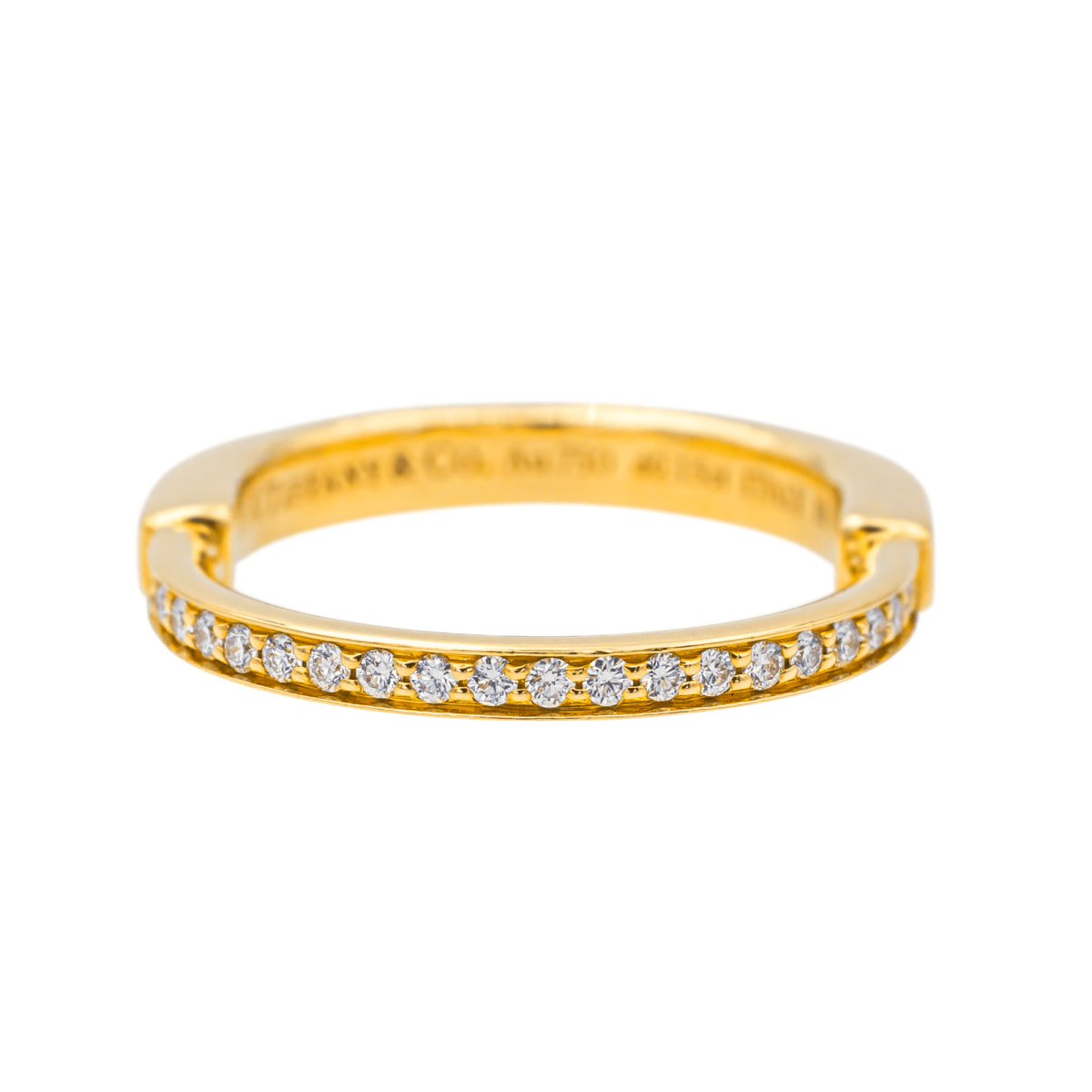 Bague Tiffany & Co Lock en or jaune et diamant - Castafiore