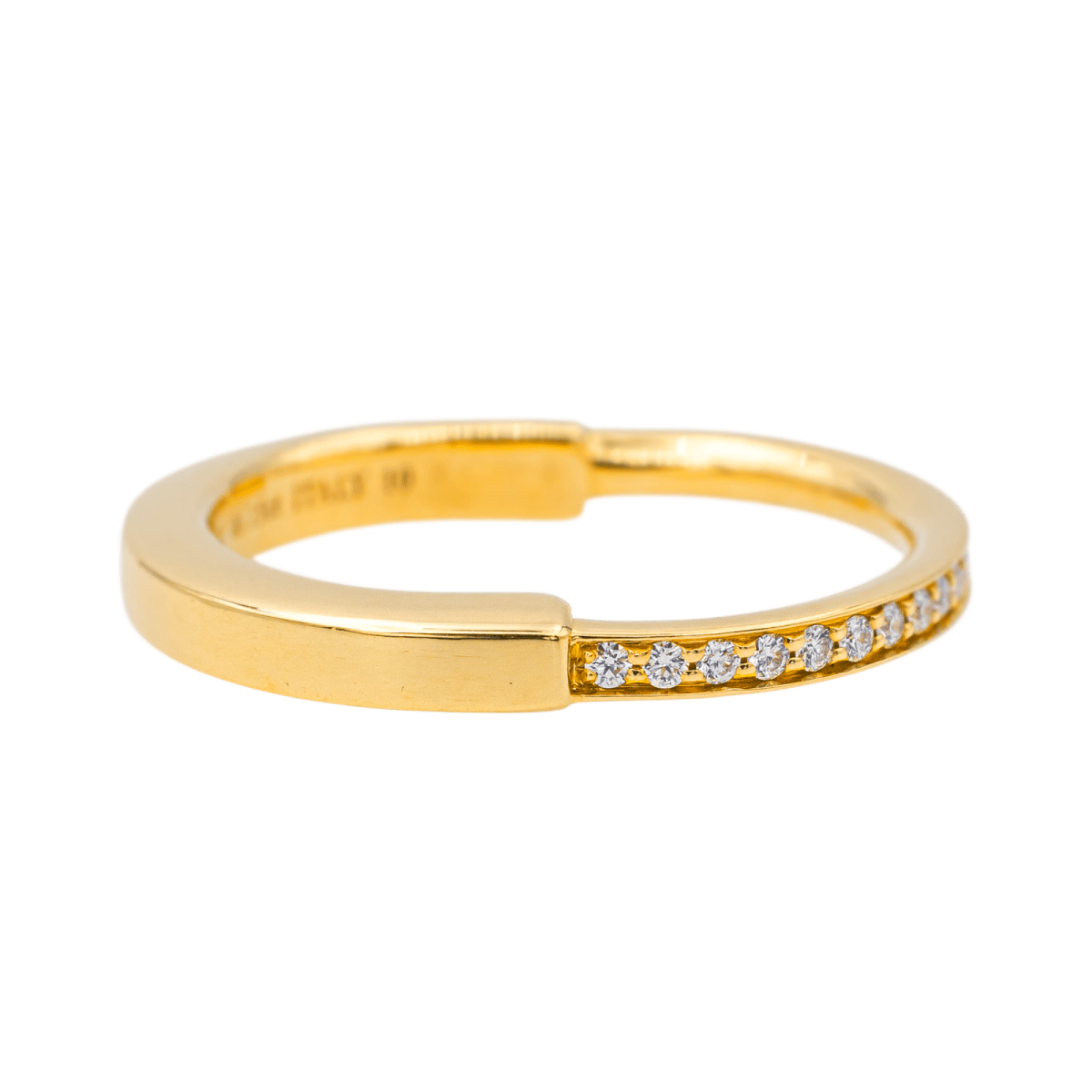 Bague Tiffany & Co Lock en or jaune et diamant - Castafiore