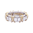 Bague Tiffany & Co. "Sixteen Stones Jean Schlumberger" or jaune, platine, diamants. - Castafiore