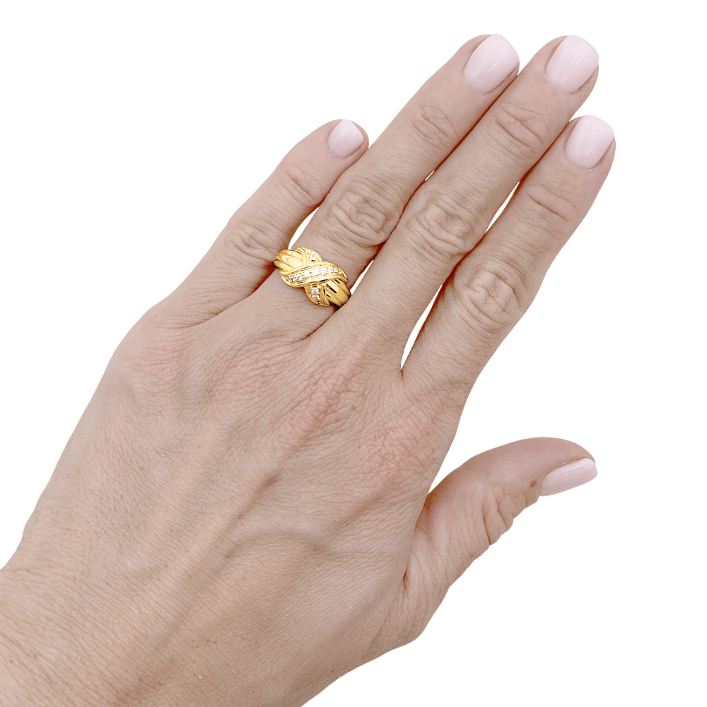 Bague TIFFANY & CO X SCHLUMBERGER PM en or jaune et diamants - Castafiore