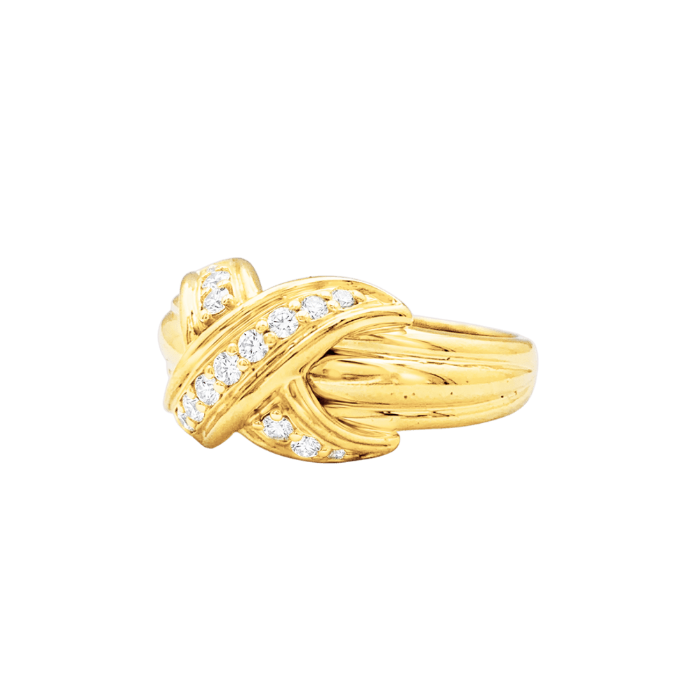 Bague TIFFANY & CO X SCHLUMBERGER PM en or jaune et diamants - Castafiore