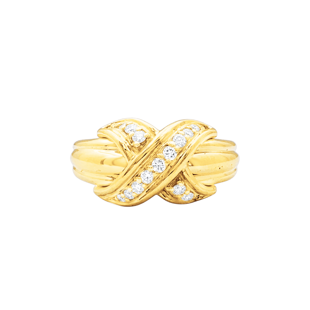 Bague TIFFANY & CO X SCHLUMBERGER PM en or jaune et diamants - Castafiore