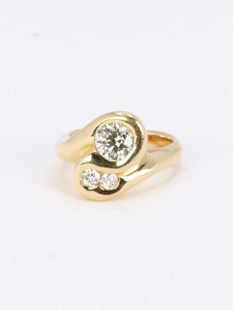 Bague toi et moi diamants 1 ct - Castafiore