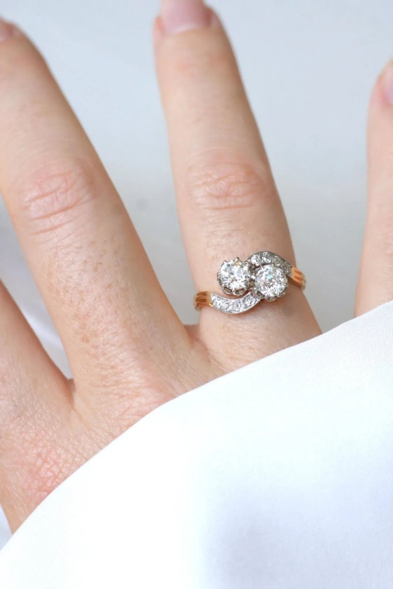 Bague Toi et Moi Diamants 1.25 Cts - Castafiore