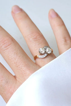 Bague Toi et Moi Diamants 1.25 Cts - Castafiore