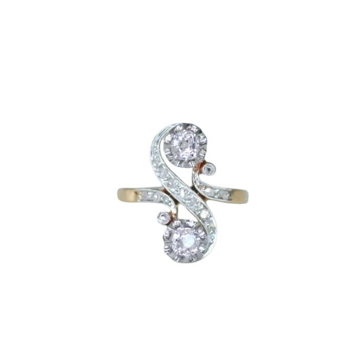 Bague Toi et Moi Diamants Belle Epoque - Castafiore