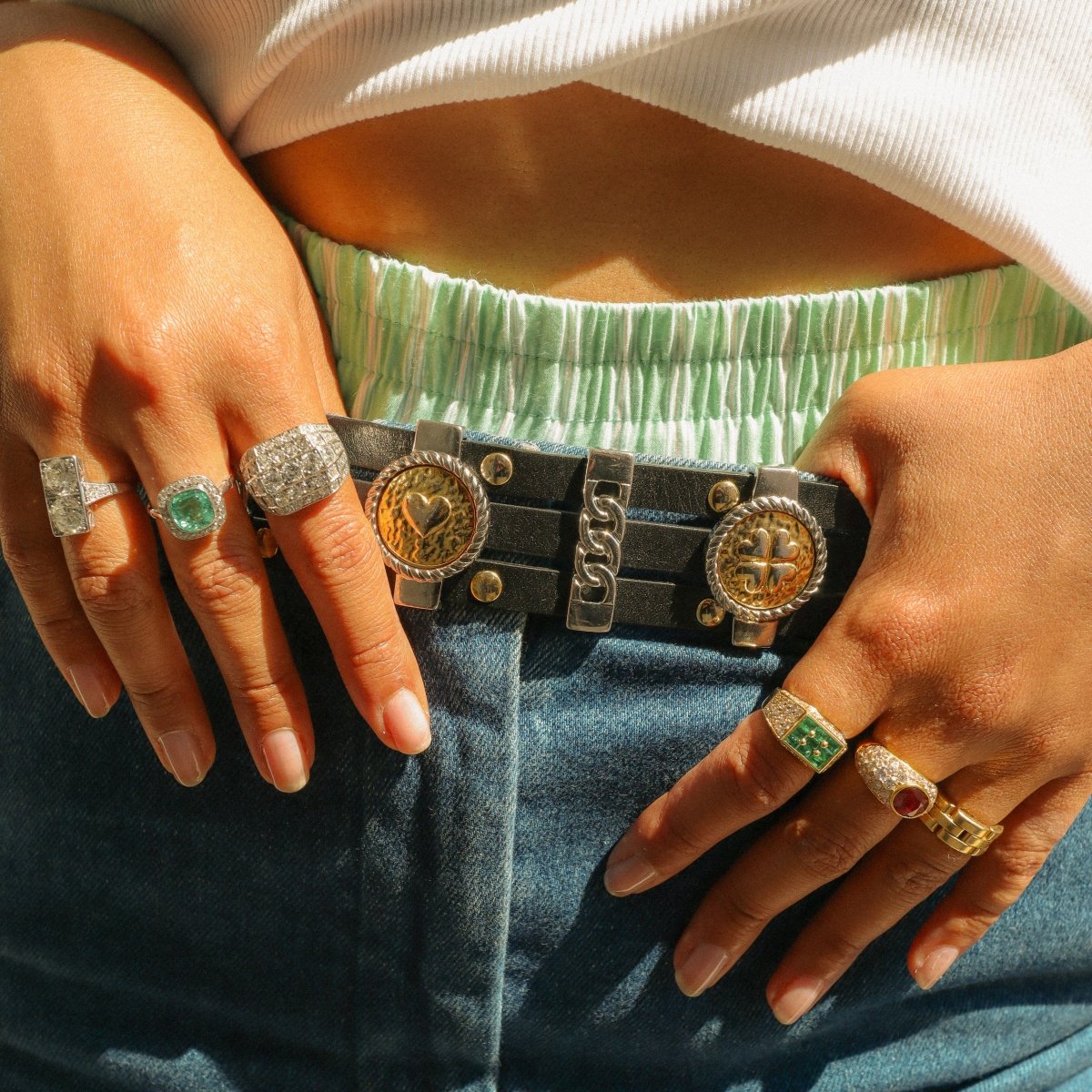 Bague Toi et Moi en or blanc et diamants - Castafiore