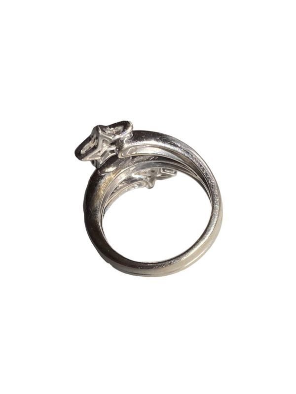 Bague toi et moi en or blanc et diamants - Castafiore