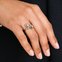 Bague toi et moi en or blanc et diamants - Castafiore