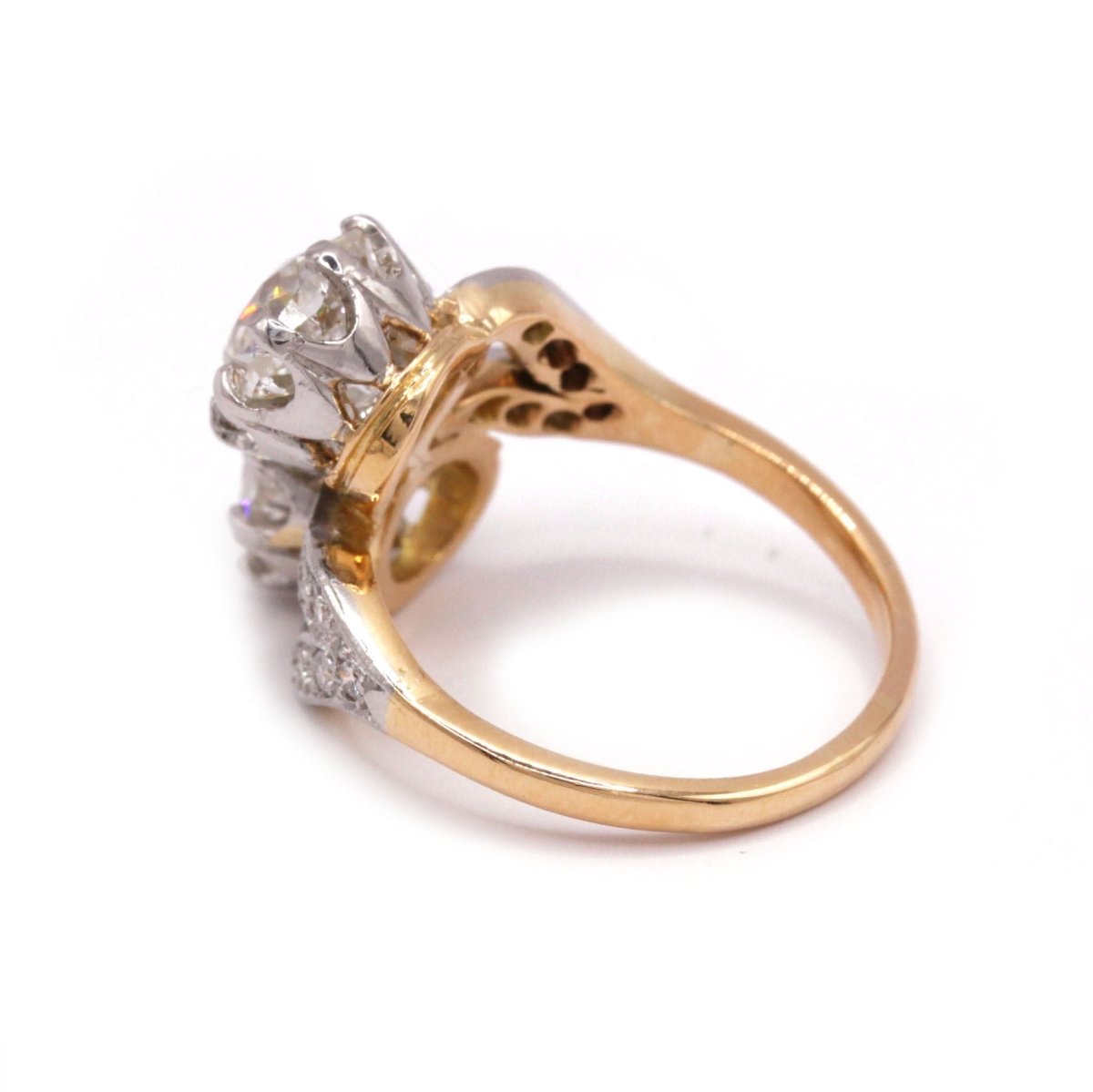 Bague Toi et Moi en or et diamants - Castafiore