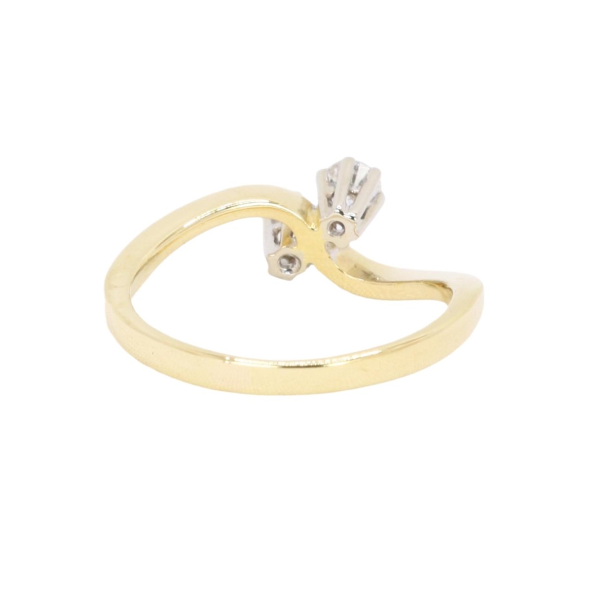 Bague toi et moi en or jaune et diamants - Castafiore