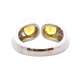 Bague Toi et Moi en or jaune et saphirs - Castafiore