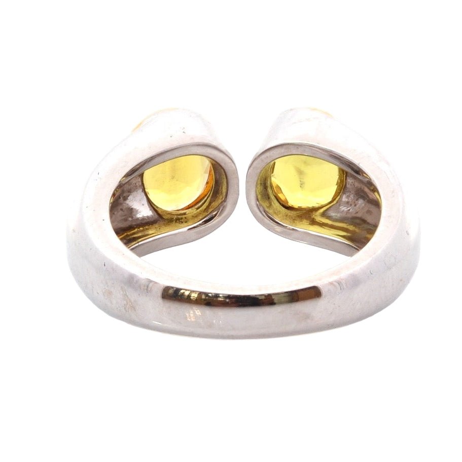 Bague Toi et Moi en or jaune et saphirs - Castafiore