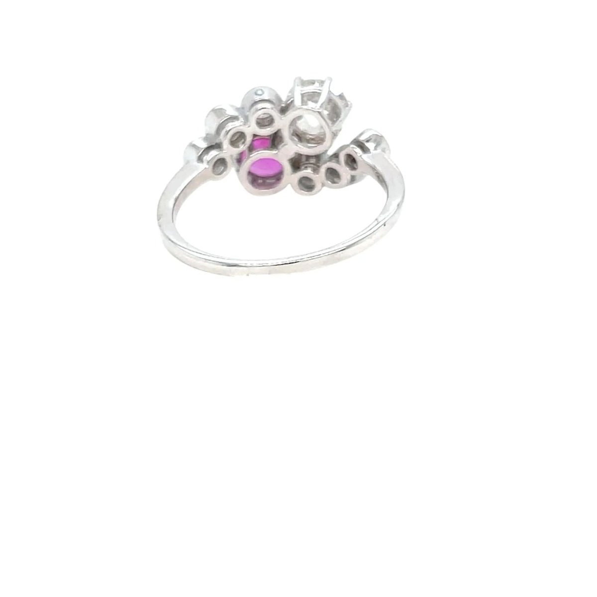 Bague Toi et Moi en or, rubis et diamants - Castafiore
