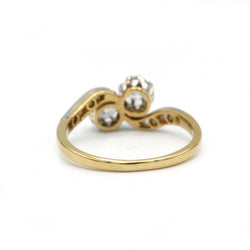 Bague Toi et Moi - Or jaune et diamants - Castafiore