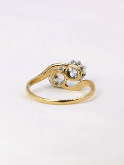 Bague toi et moi or jaune et diamants - Castafiore