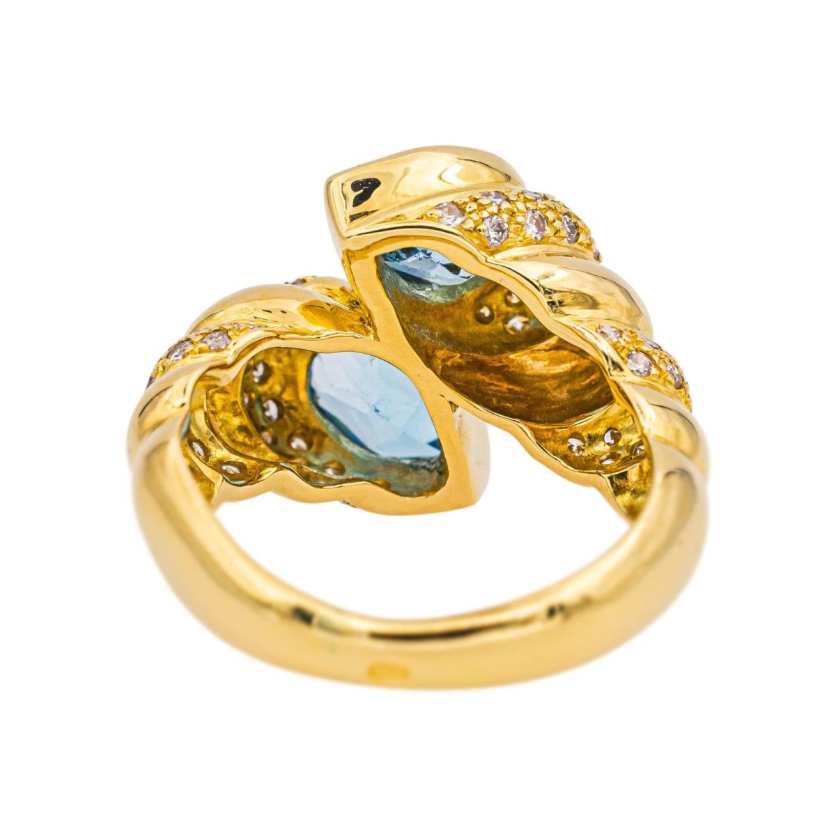 Bague Toi et moi Or jaune Topaze - Castafiore