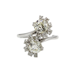 Bague Toi et Moi - Or, platine et diamants - Castafiore