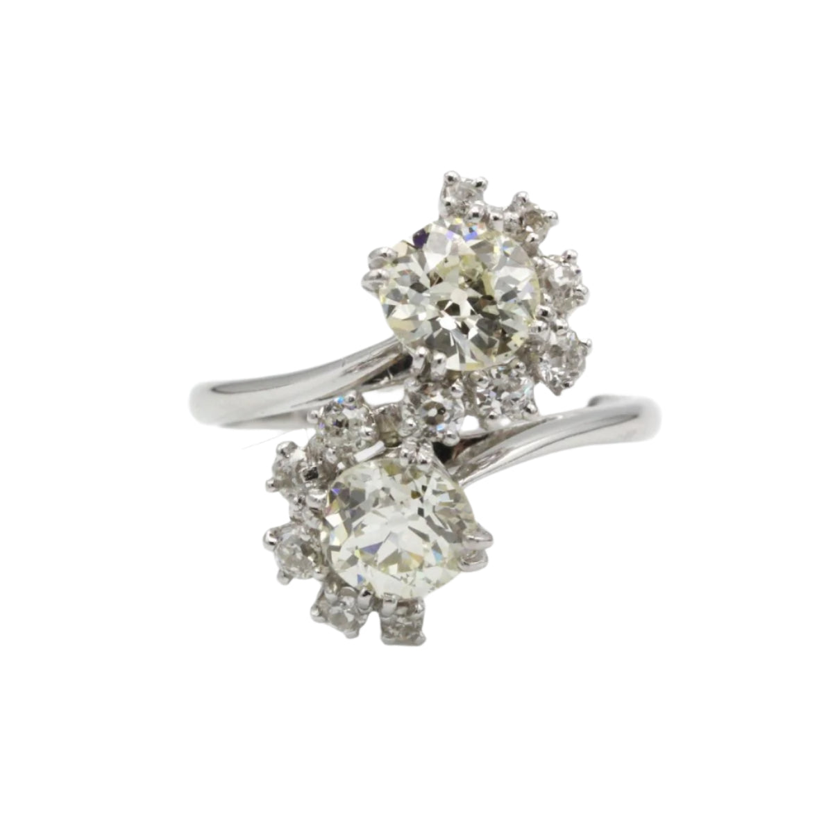 Bague Toi et Moi - Or, platine et diamants - Castafiore