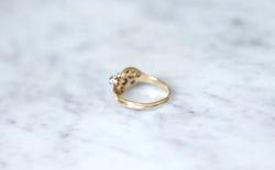 Bague Toi et Moi perle et diamants - Castafiore